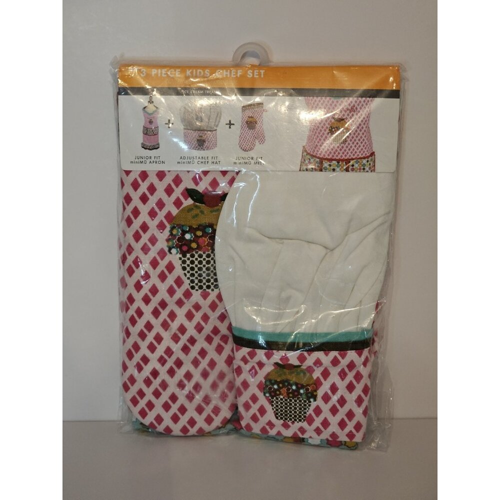 MuKitchen 3 Piece Kids Chef Set - Kids Cooking Set New In Package